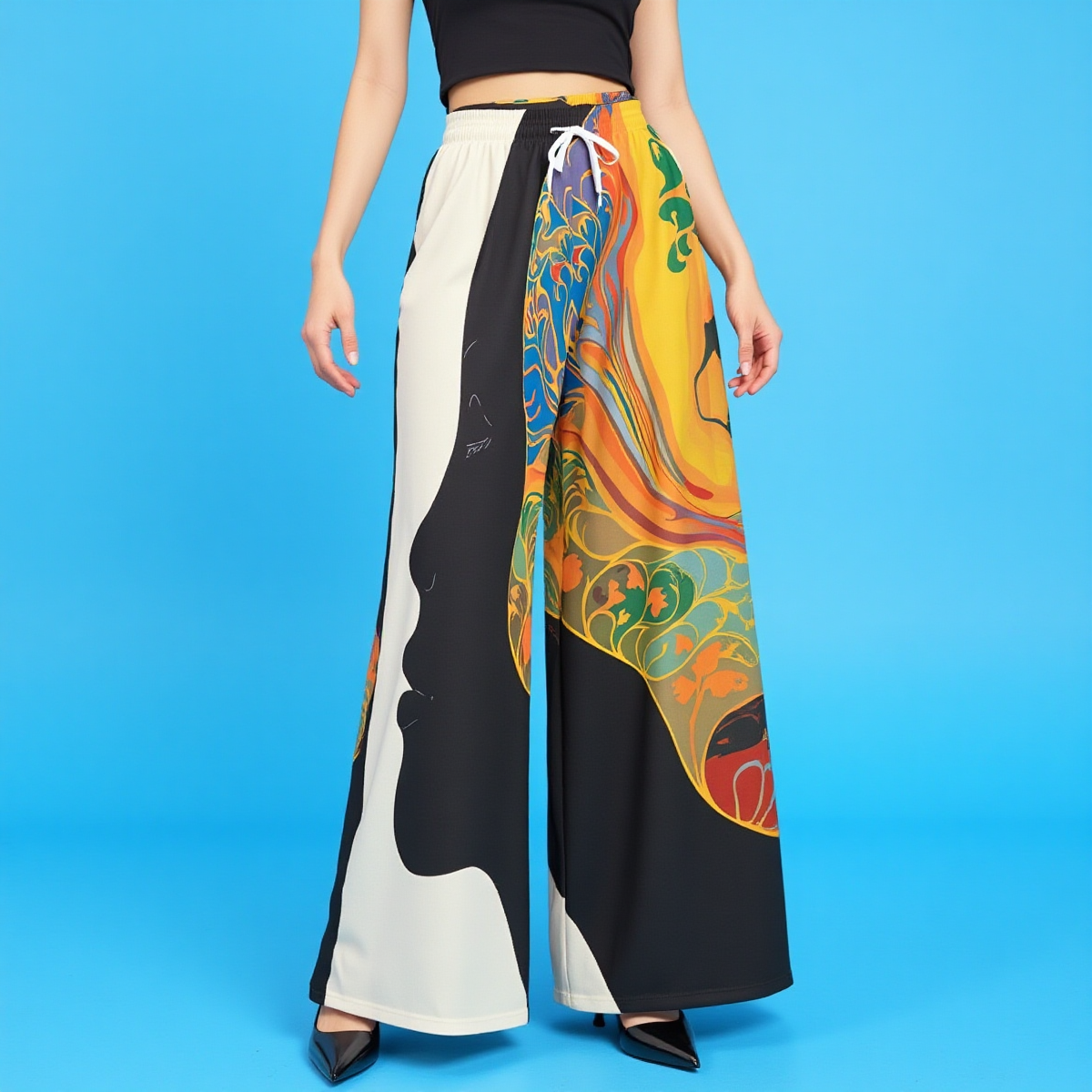 Designer Style Wide Leg Pants