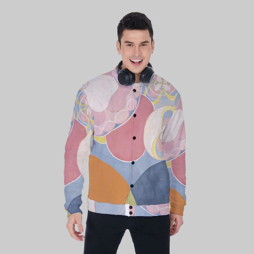 Abstract Flow Varsity Jacket