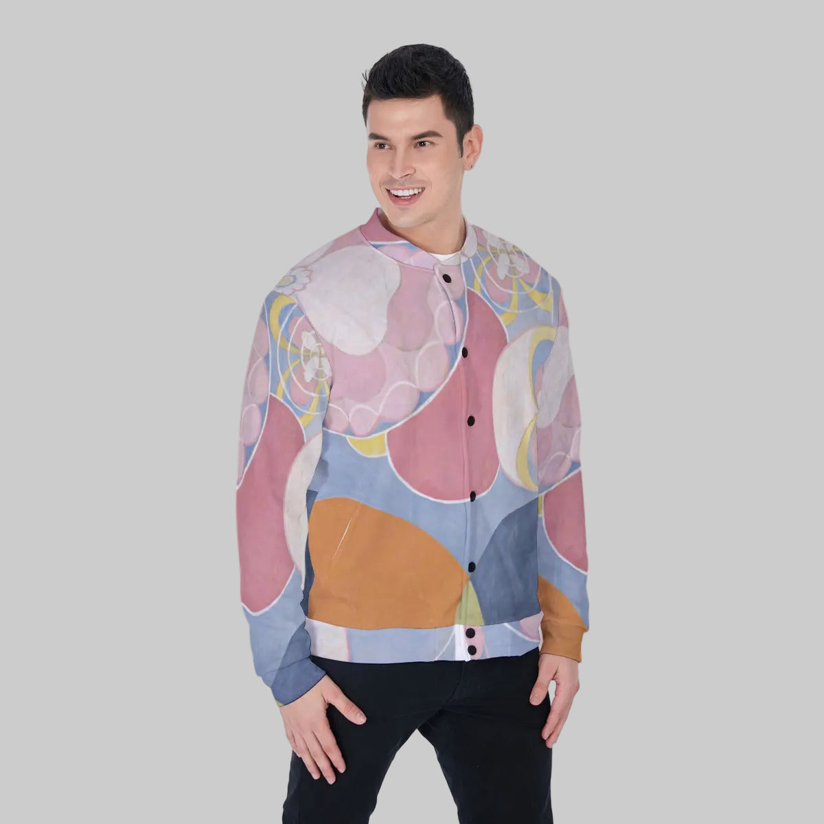 Abstract Flow Varsity Jacket