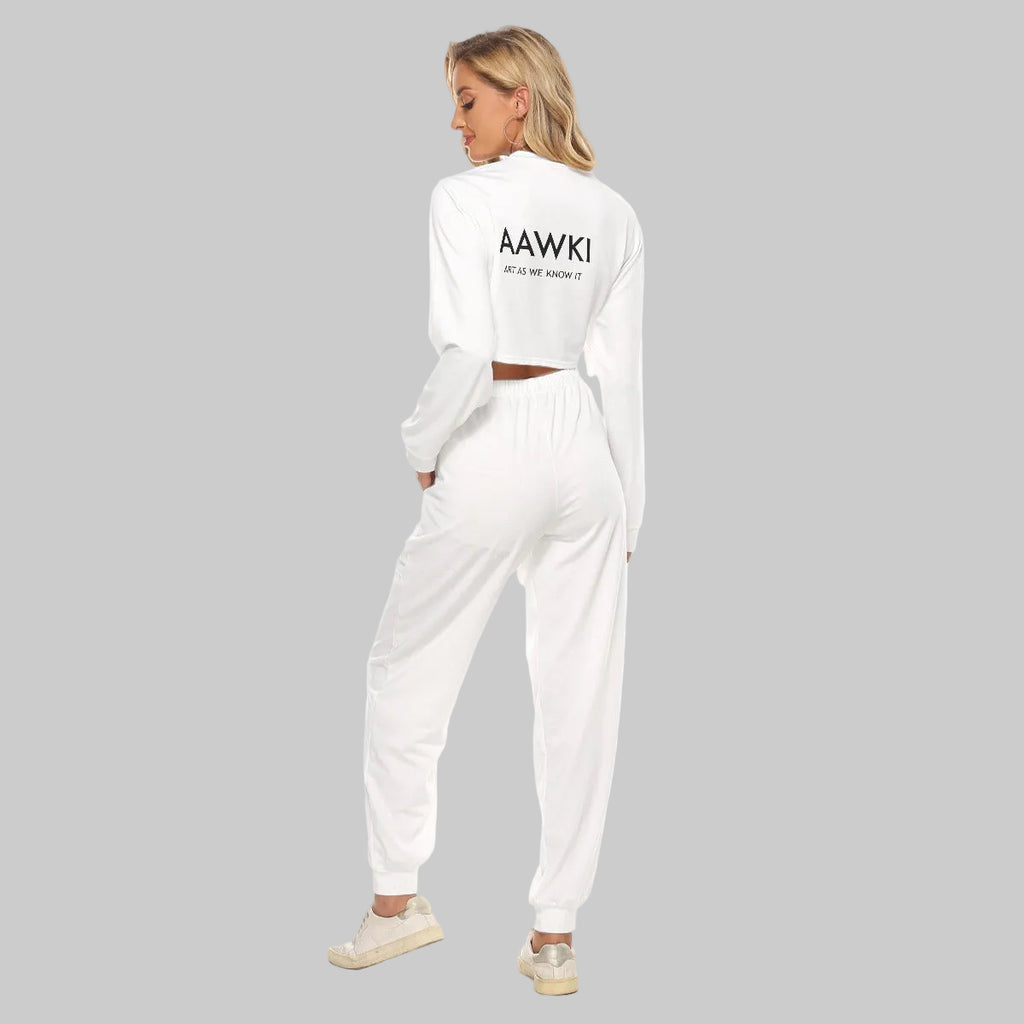 AAWKI Women's Cropped Sweatsuit