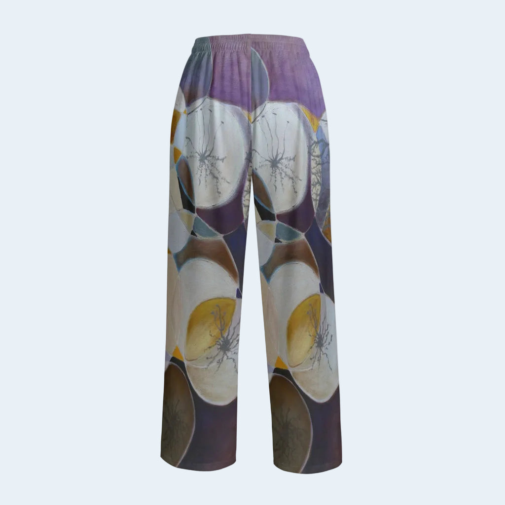 Abstract Wide Leg Pants