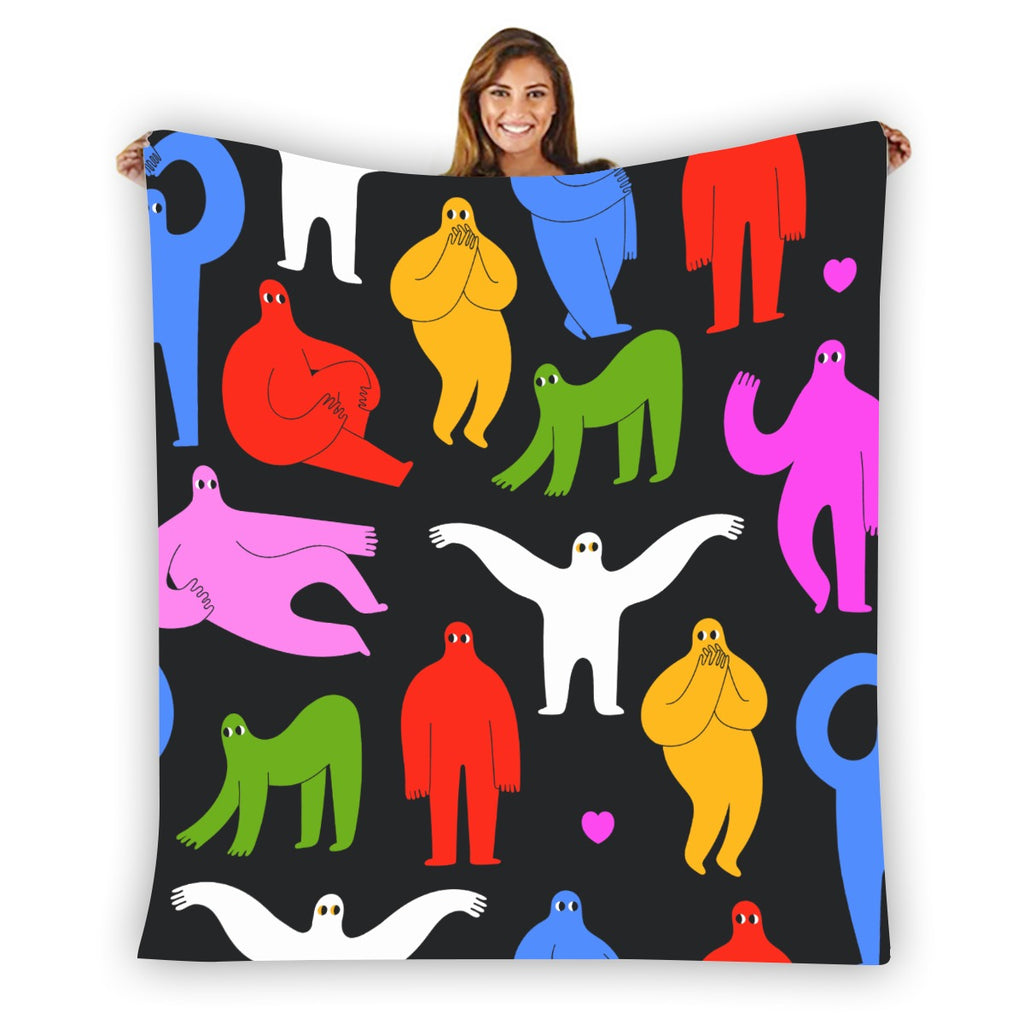 Urban Doodle Flannel Blanket