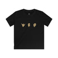 Copy of Copy of Kids Tee — ASL Hand Signs Design (Peace, Love, Thanks)