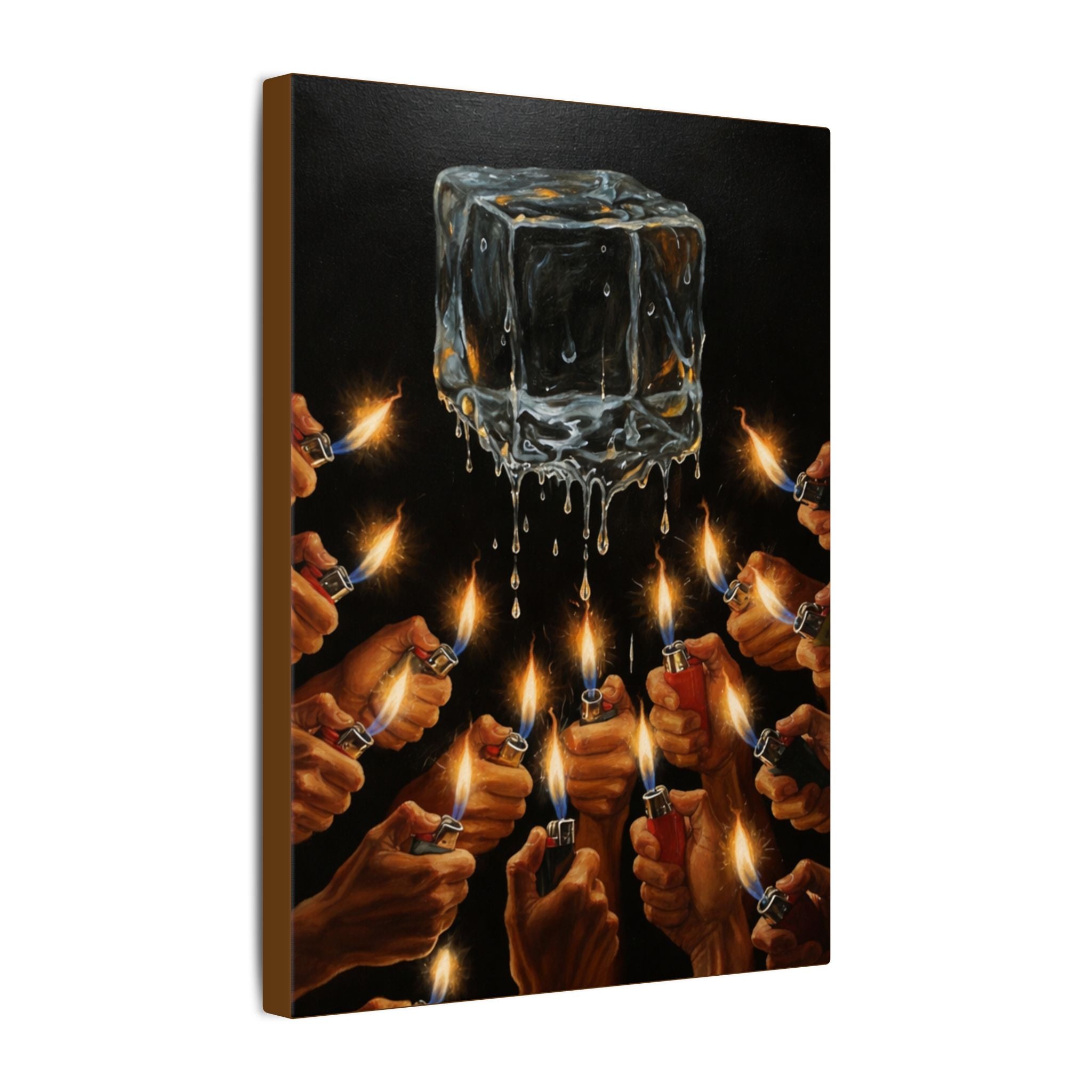 Melt The Divide  —  Burn Partiality Canvas Print