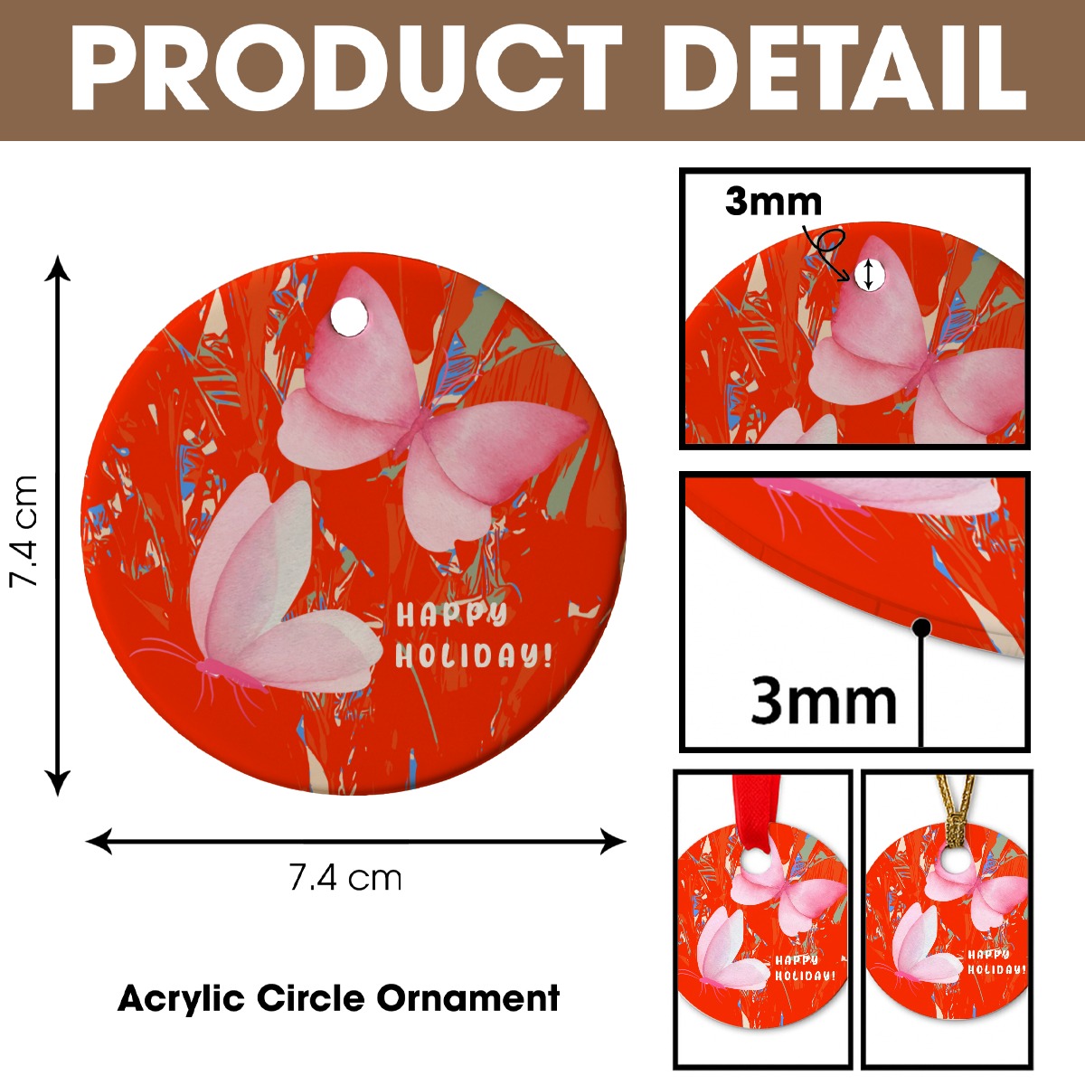 Ceramic Christmas Ornament - Image 6