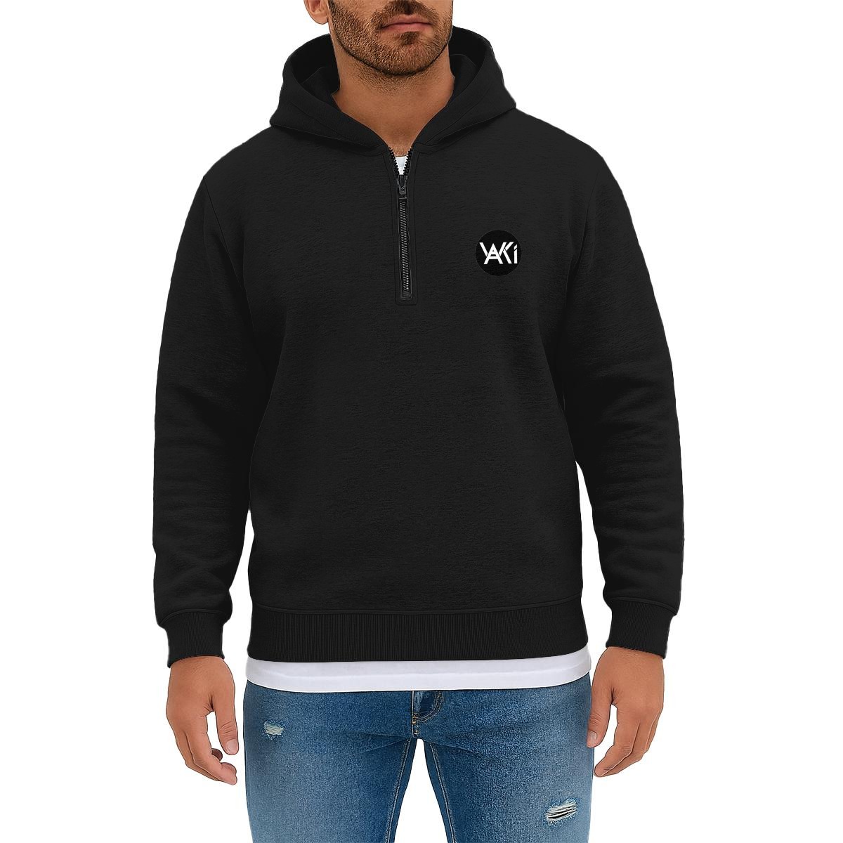 AAWKI Classic Half-Zip Hoodie - Image 4